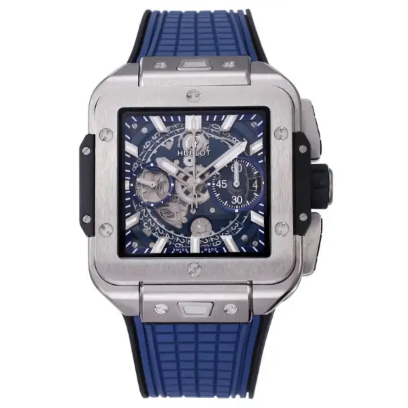 Hublot Square Bang Unico Titanium Blue Ceramic