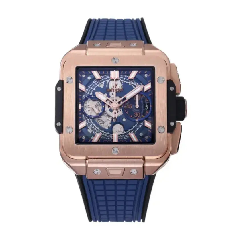Hublot Square Bang Unico King Gold Blue