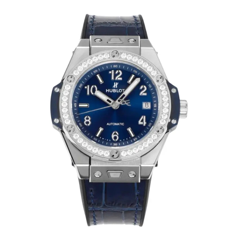 Hublot Big Bang One Click Steel Blue Diamonds 39mm