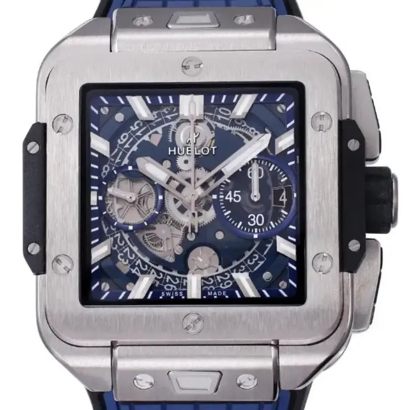 Hublot Square Bang Unico Titanium Blue Ceramic