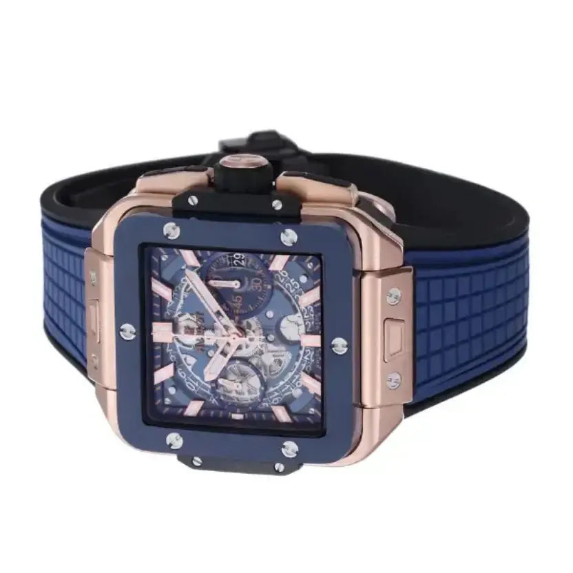 Hublot Square Bang Unico King Gold Blue Ceramic 42 mm