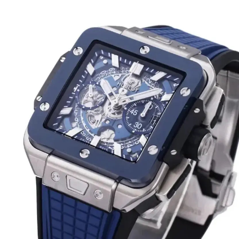 Hublot Square Bang Unico Titanium Blue Ceramic