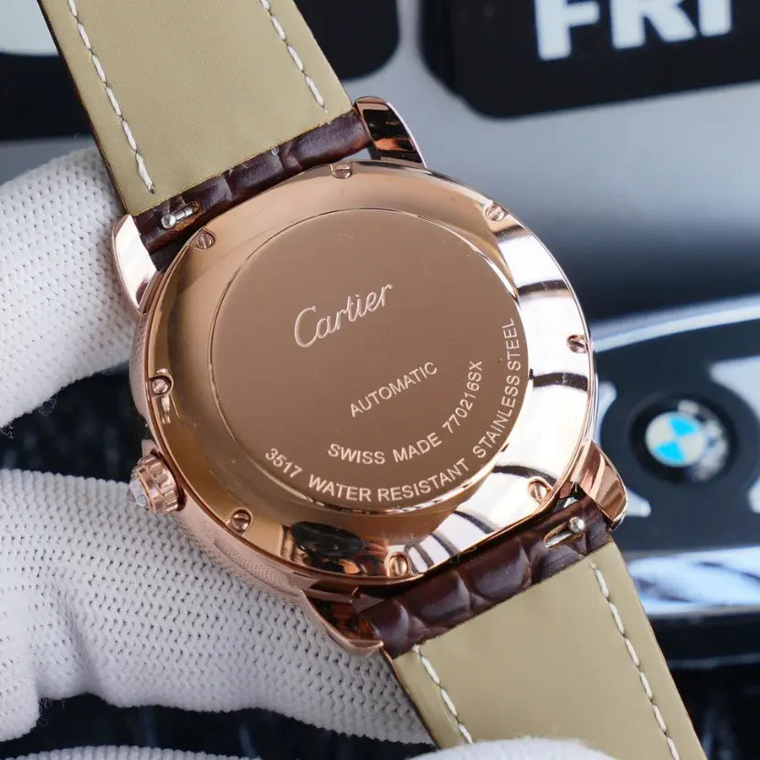 Cartier watch with a diamond-set dial