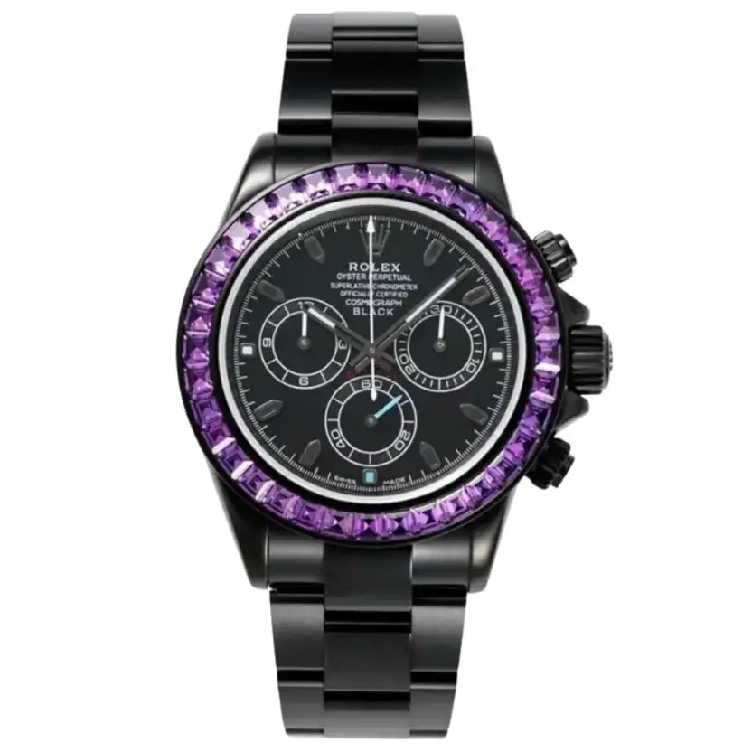 Rolex Cosmograph Daytona watch with a matte-black coating
