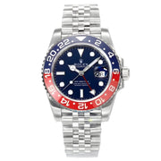 Rolex GMT-Master II "Pepsi" watch with a blue dial