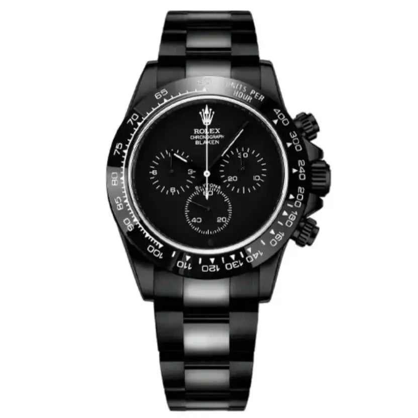 Rolex Daytona watch with a matte-black