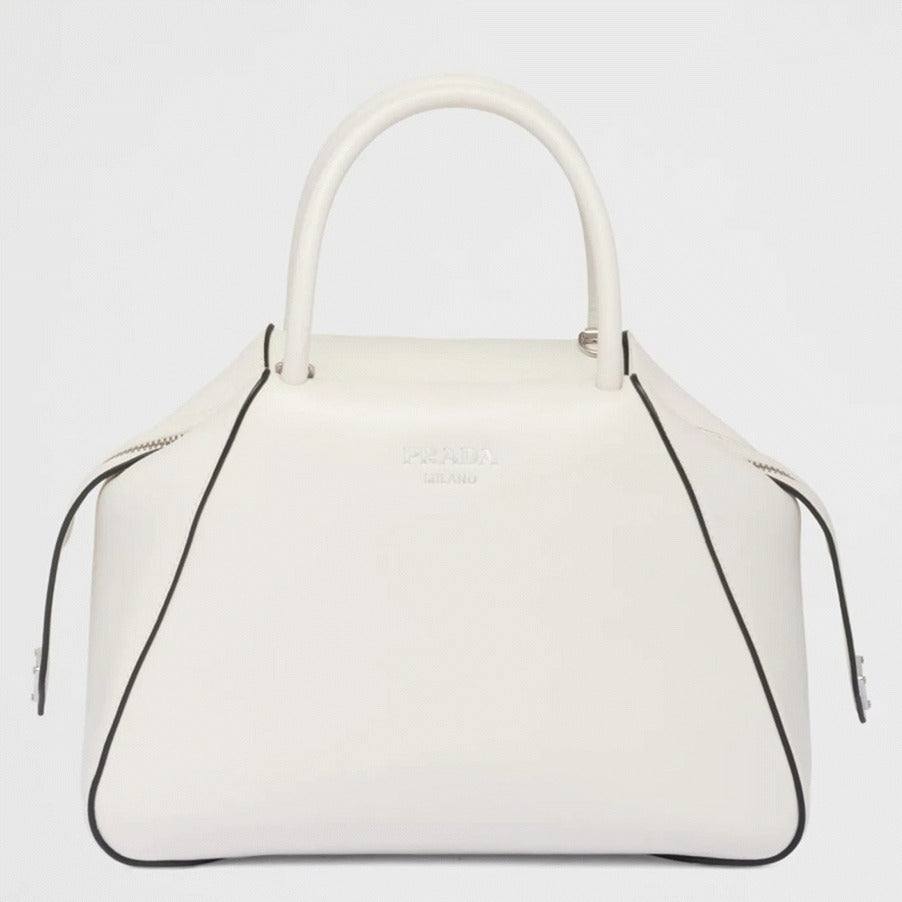 Boutique Quality || Prada Supernova Small Top Handle Bag in White