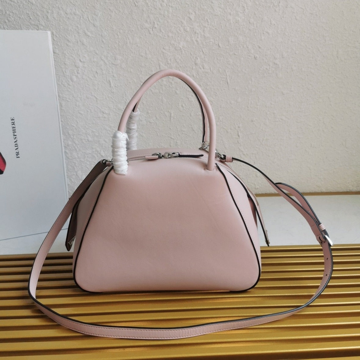 Boutique Quality || Prada Supernova Small Top Handle Bag in Pink