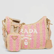 Boutique Quality || Prada Re-Edition Bag in Beige and Pink Stripe