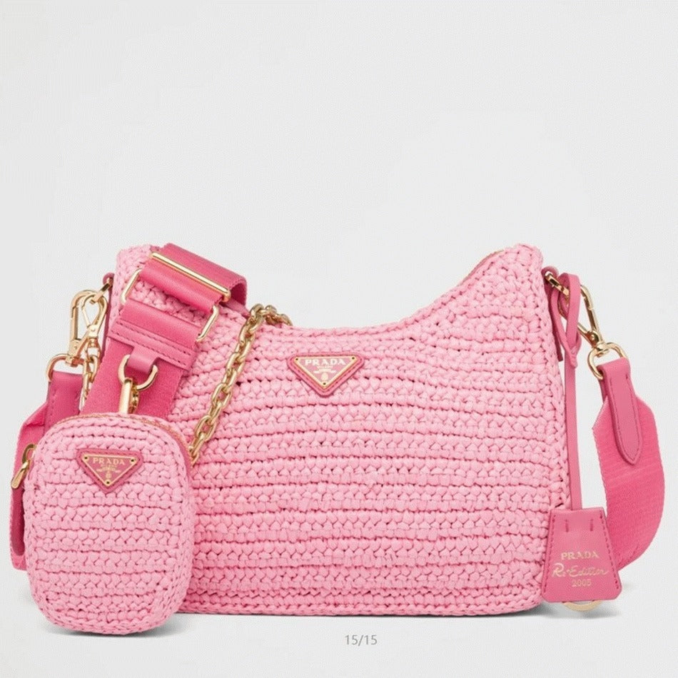 Boutique Quality || Prada Re-Edition Shoulder Bag in Pink