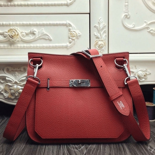 Boutique Quality || Large Red Hermes Jypsiere 31cm Handbag