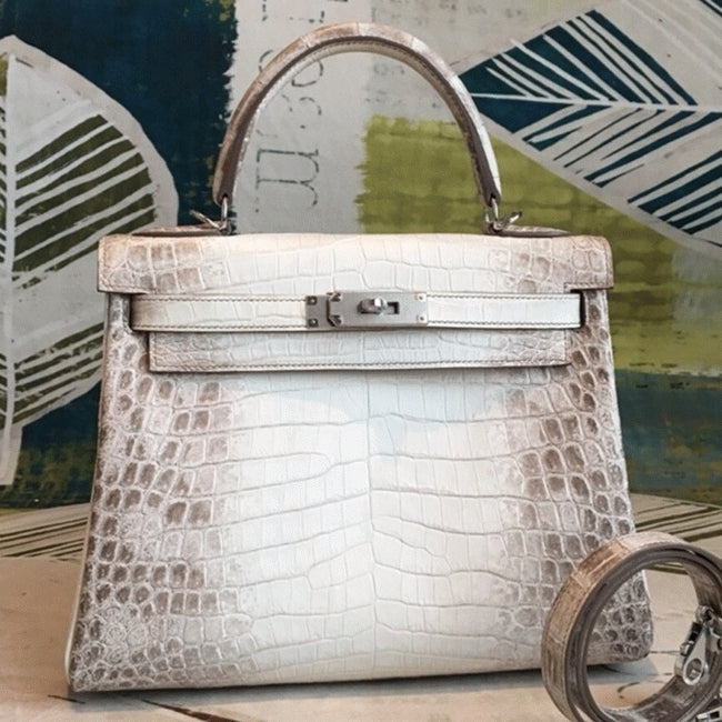 Boutique Quality || Himalaya Niloticus Crocodile Hermes Kelly 28cm Rare Edition