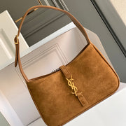 Boutique Quality || YSL Brown Suede Underarm Bag