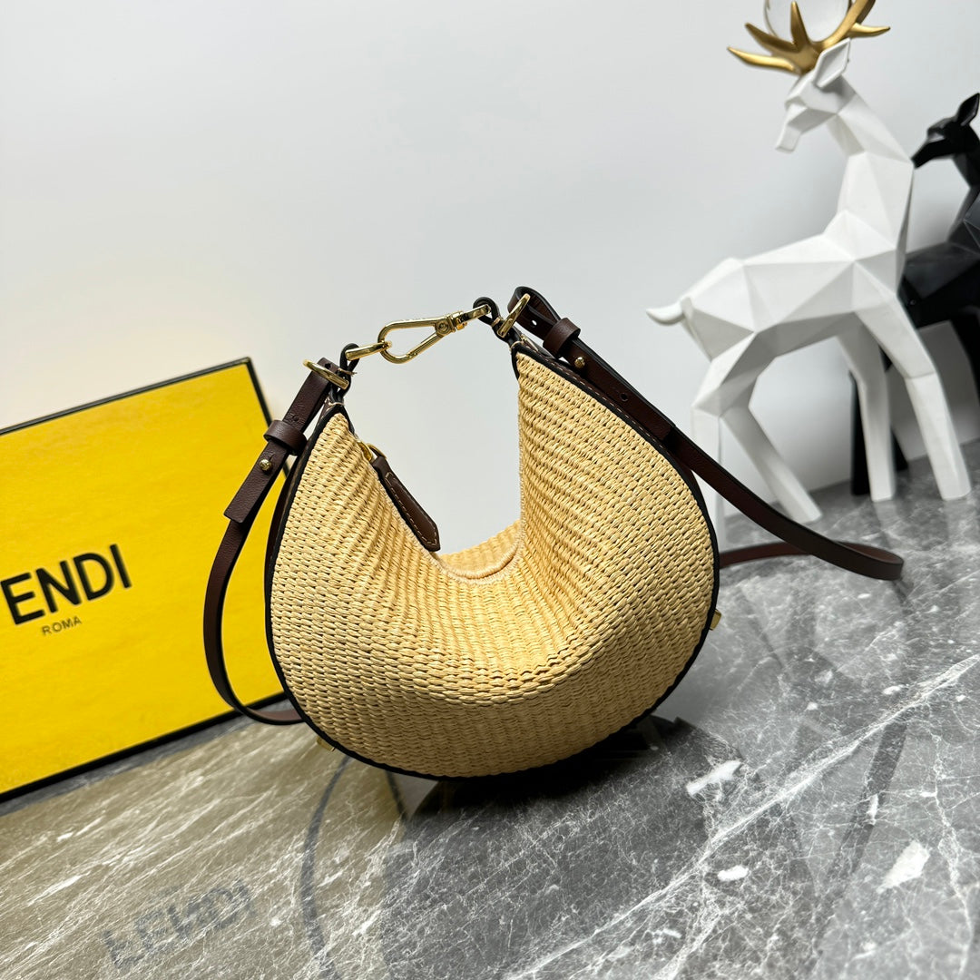 Boutique Quality || Fendi mini crescent bag