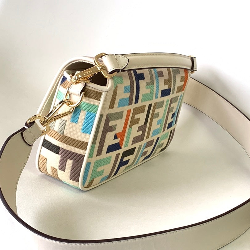Boutique Quality || Fendi Baguette Mini Bag in Beige