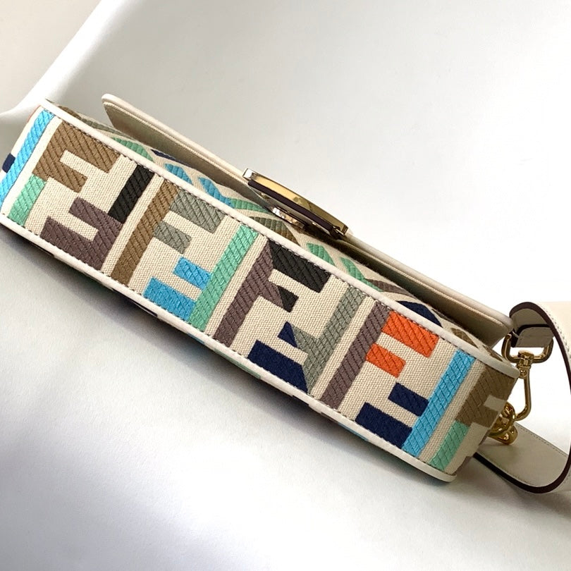 Boutique Quality || Fendi Baguette Mini Bag in Beige