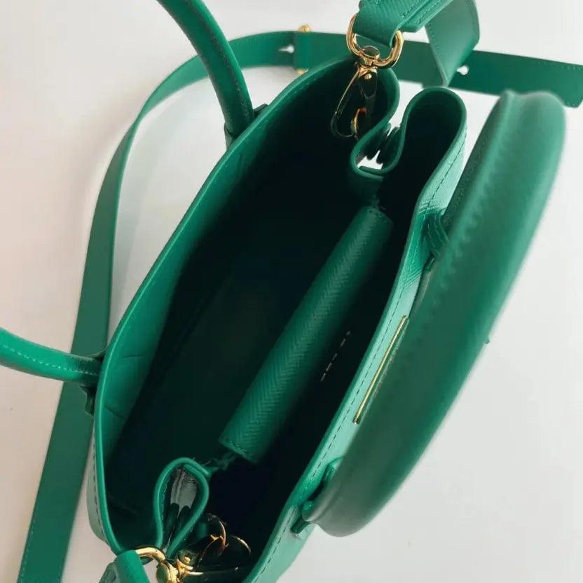 Boutique Quality || Prada Green Double Mini Bag