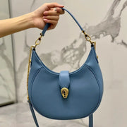 Boutique Level Quality || Bvlgari SERPENTI ELLIPSE Large Crossbody Bag in blue