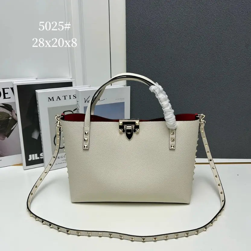 Boutique Level Quality || Valentino Garavani calfskin tote bag in White