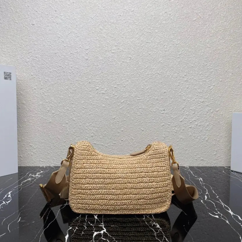 Boutique Quality || Prada Re-Edition Shoulder Bag in Beige