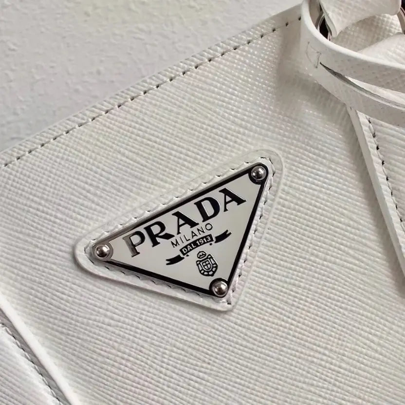 Boutique Quality || Prada White Galleria Mini Bag