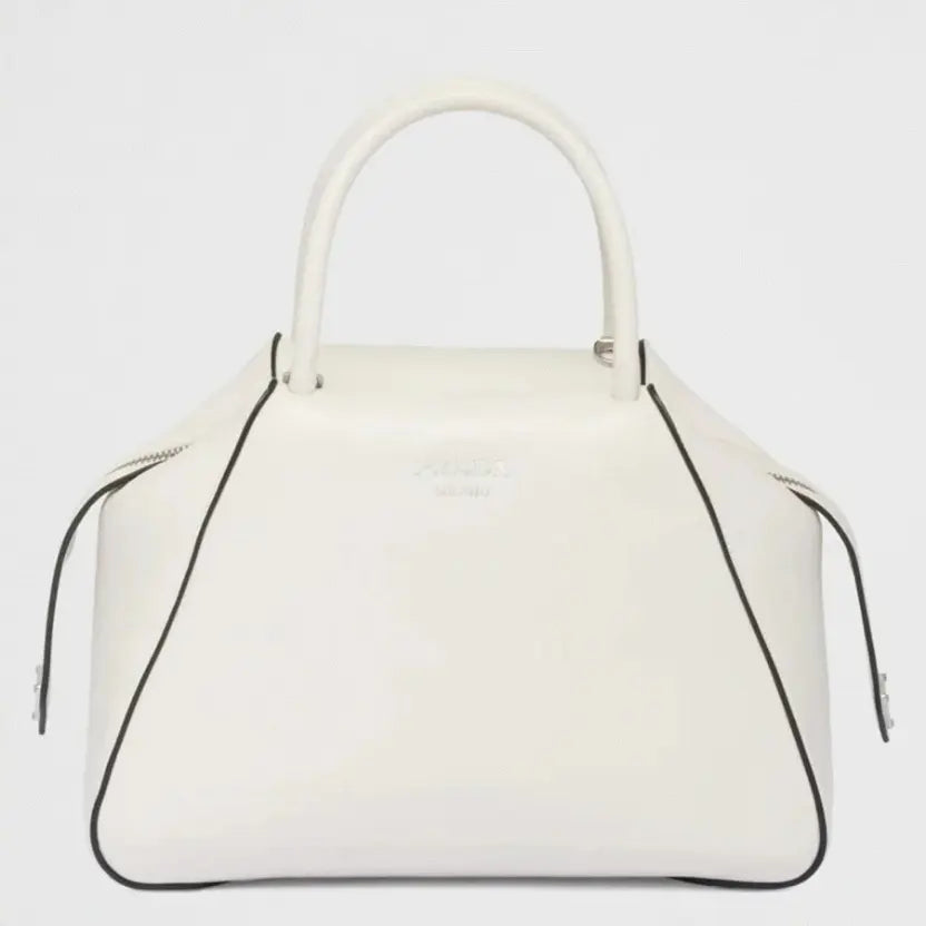 Boutique Quality || Prada Supernova Small Top Handle Bag in White