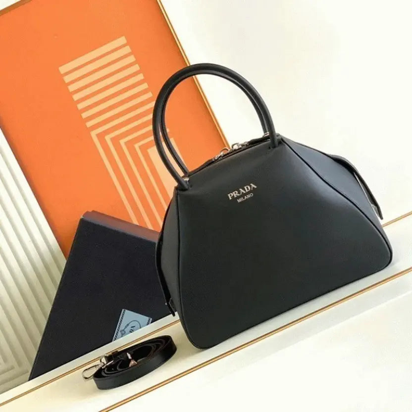 Boutique Quality || Prada Supernova Small Top Handle Bag in Black