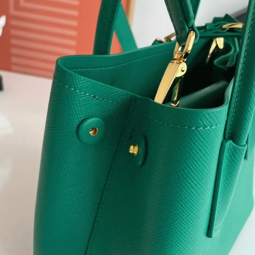 Boutique Quality || Prada Green Double Mini Bag