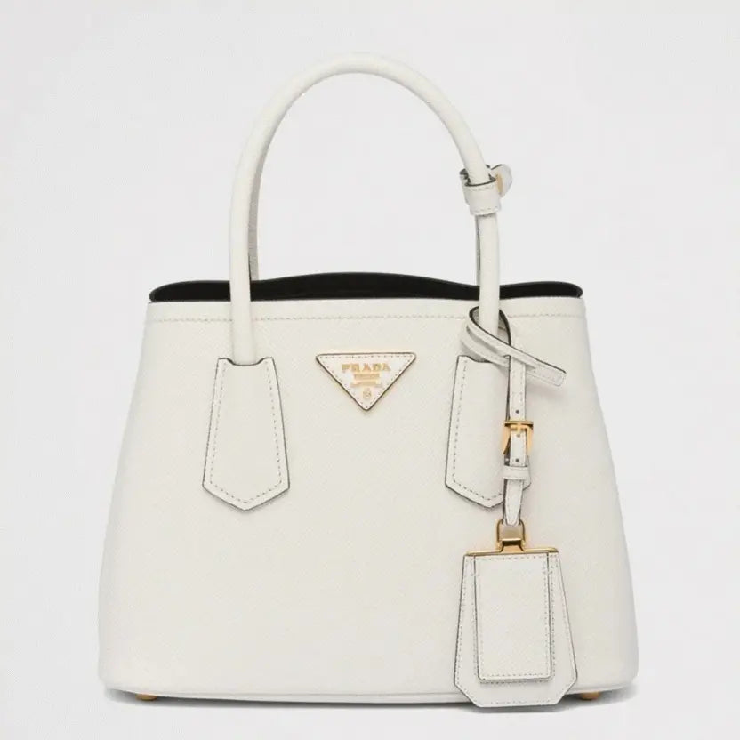 Boutique Quality || Prada White Double Mini Bag