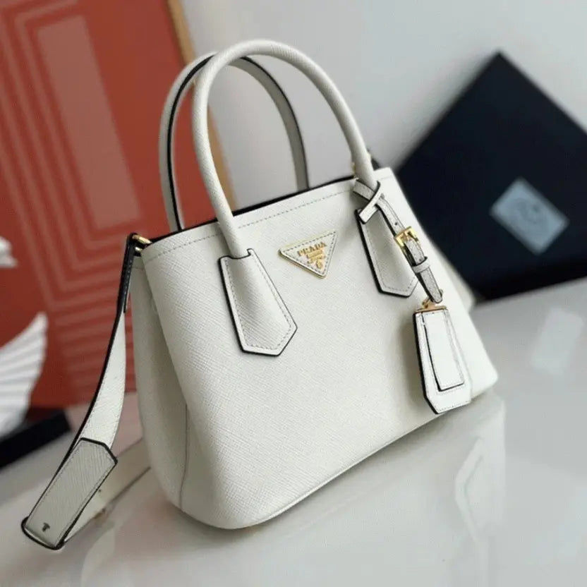 Boutique Quality || Prada White Double Mini Bag