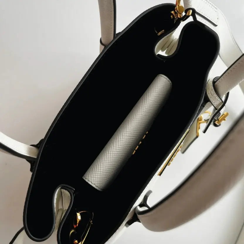 Boutique Quality || Prada White Double Mini Bag
