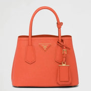 Boutique Quality || Prada Orange Double Mini Bag