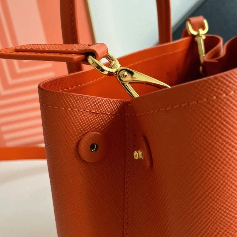 Boutique Quality || Prada Orange Double Mini Bag