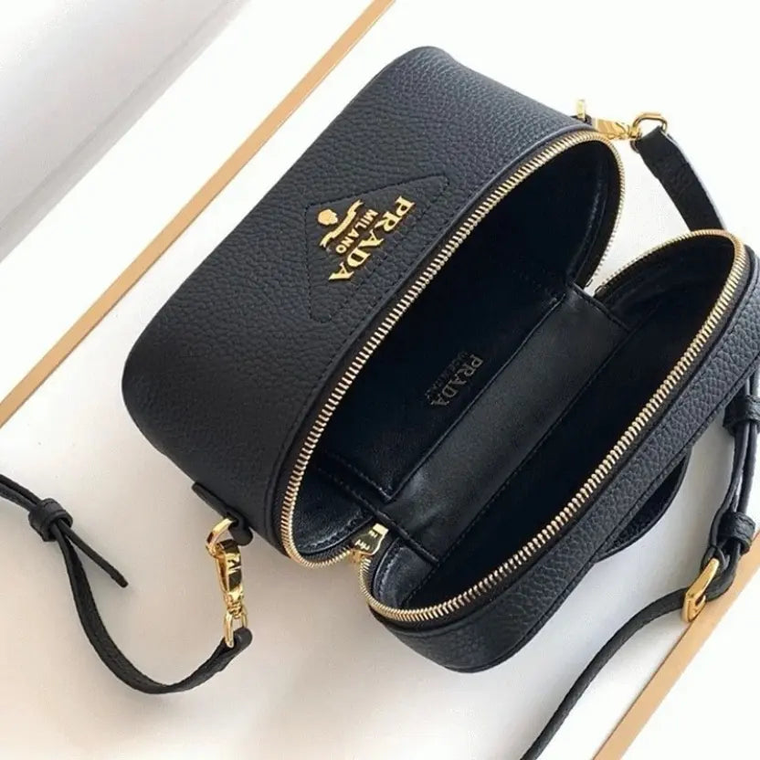 Boutique Quality || Prada Mini Vanity Bag in Black