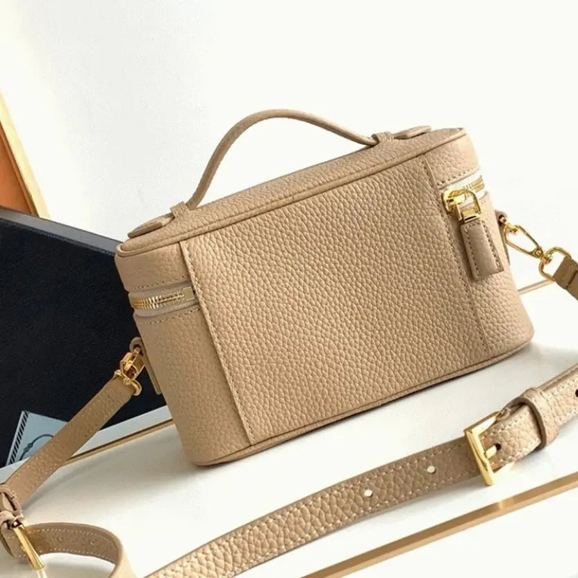 Boutique Quality || Prada Mini Vanity Bag in Sand Beige