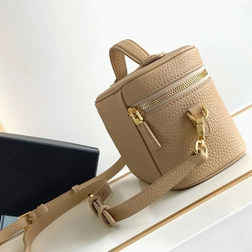 Boutique Quality || Prada Mini Vanity Bag in Sand Beige