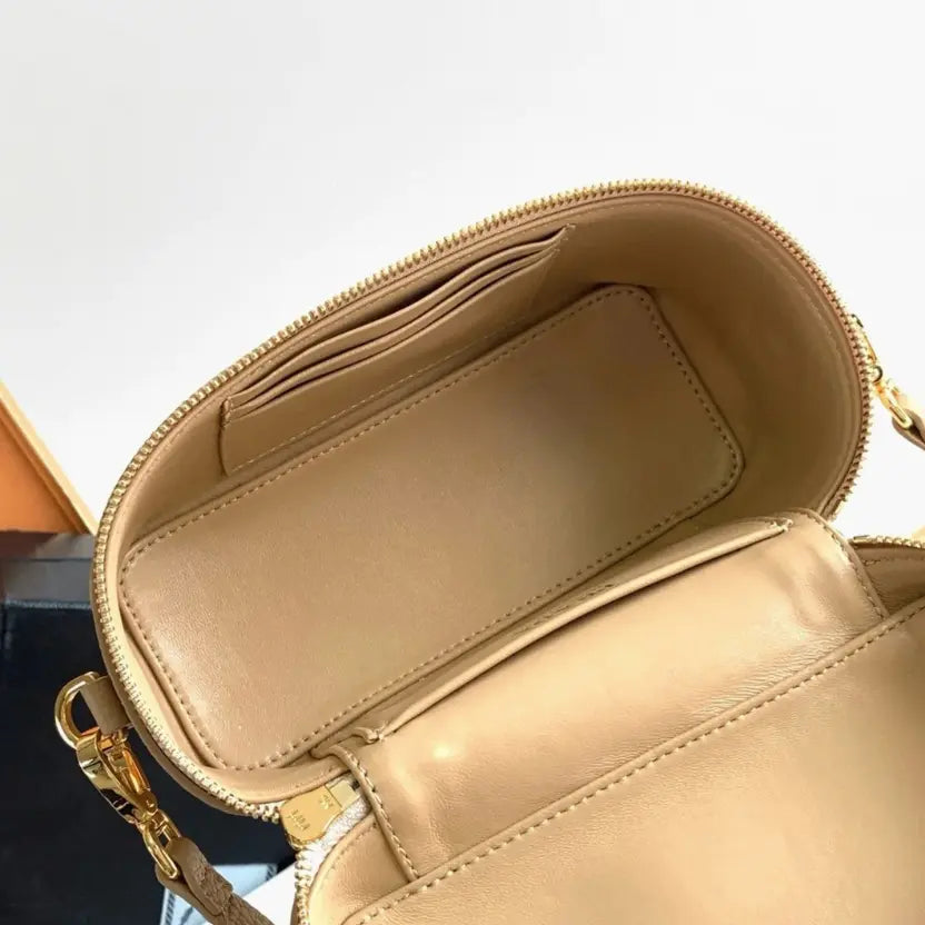 Boutique Quality || Prada Mini Vanity Bag in Sand Beige