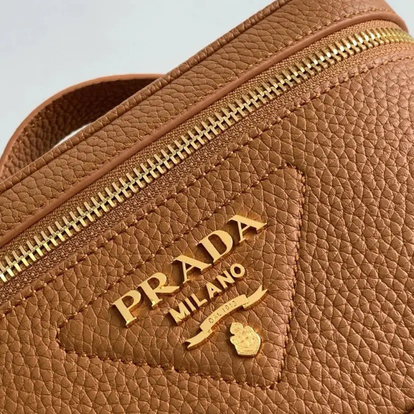 Boutique Quality || Prada Mini Vanity Bag in Brown