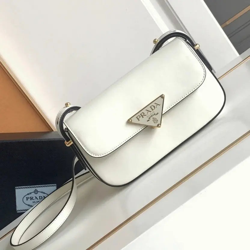 Boutique Quality || Prada Shoulder Bag in White