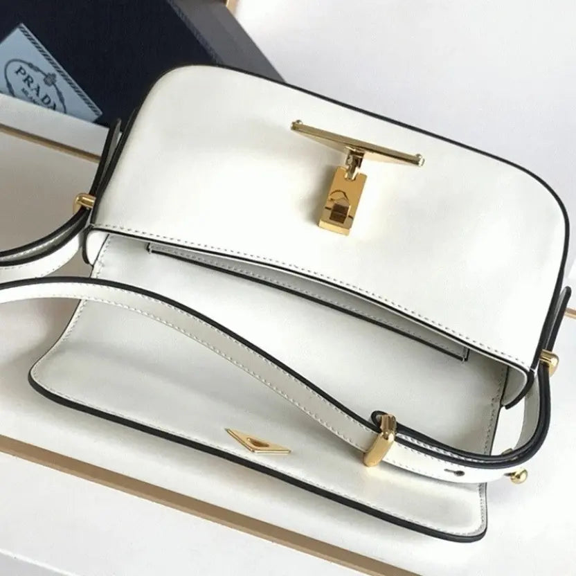 Boutique Quality || Prada Shoulder Bag in White