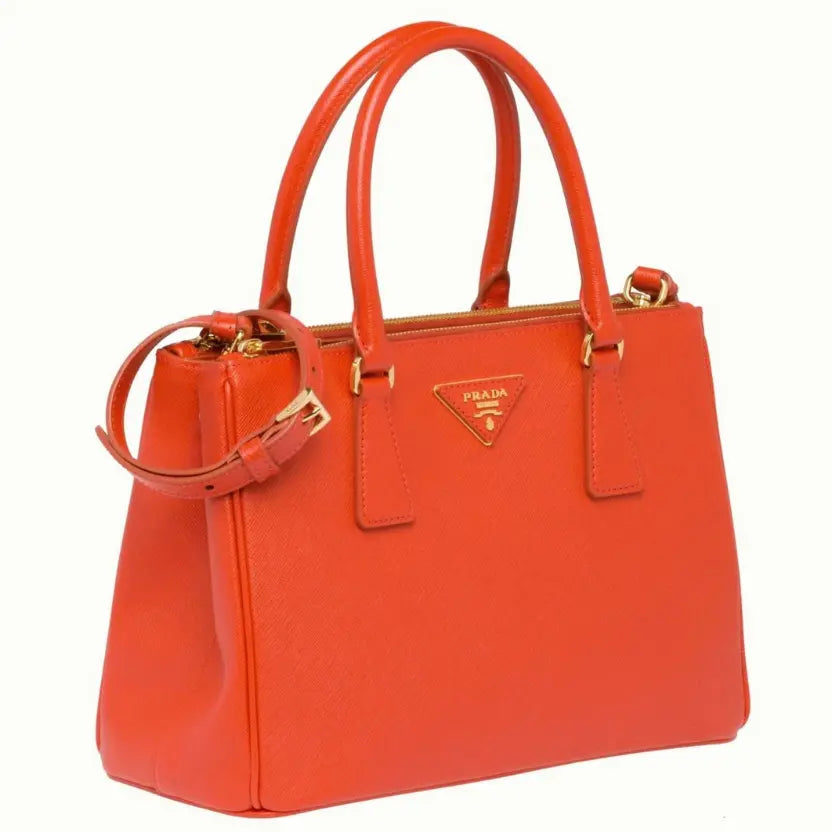 Boutique Quality || Prada Orange Galleria Medium Bag Knockoff