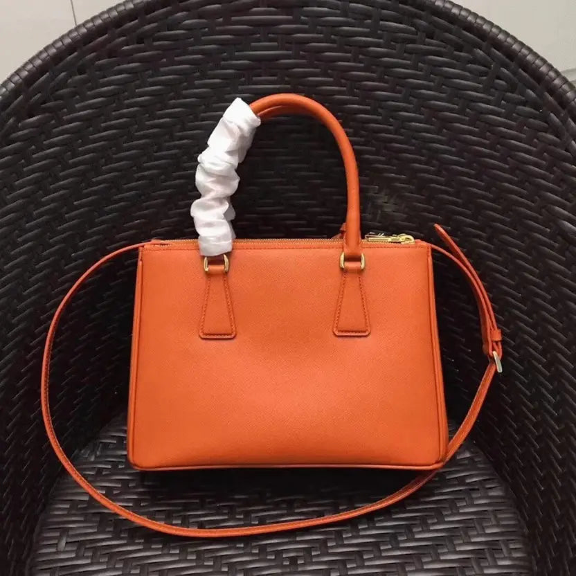 Boutique Quality || Prada Orange Galleria Medium Bag Knockoff