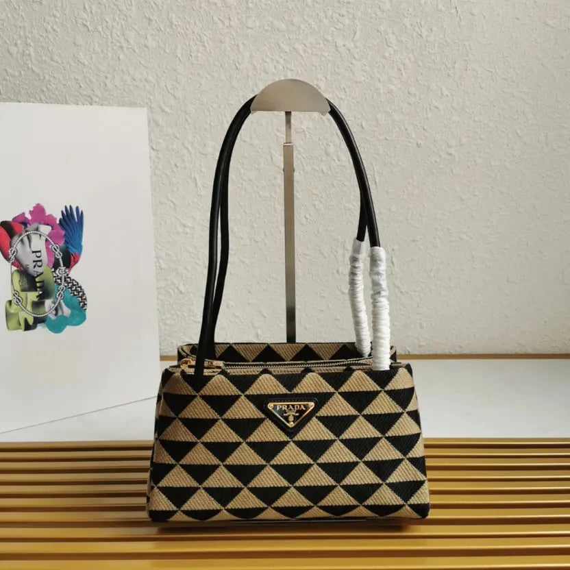 Boutique Quality || Prada Supernova Small Shoulder Bag in Black/Beige