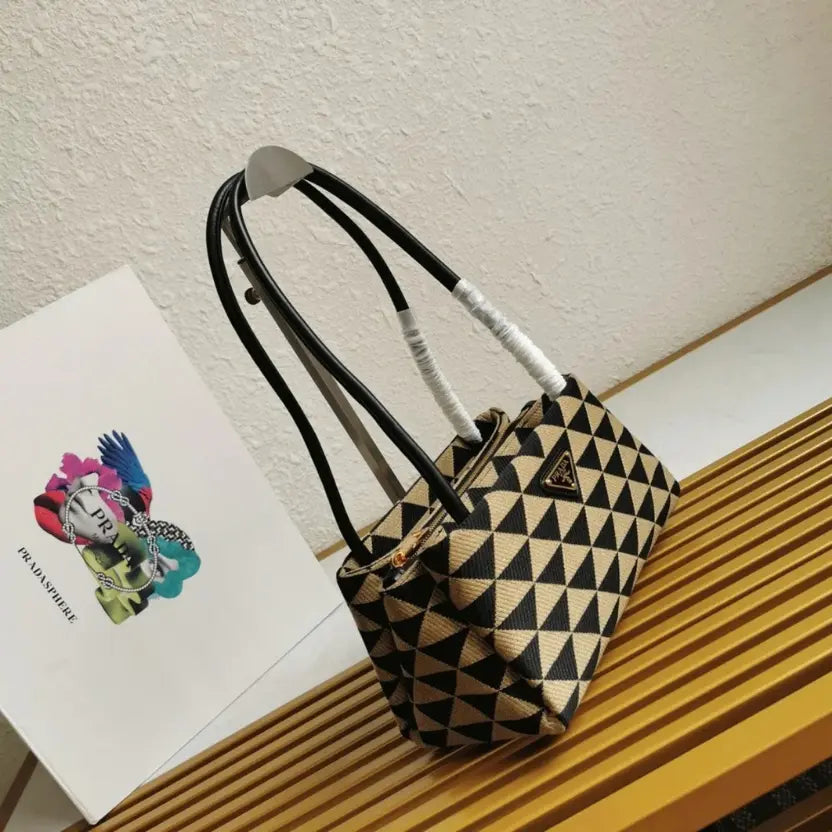 Boutique Quality || Prada Supernova Small Shoulder Bag in Black/Beige