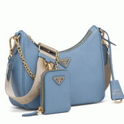 Boutique Quality || Prada Re-Edition Shoulder Bag in Blue