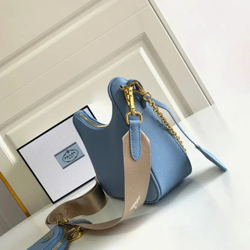 Boutique Quality || Prada Re-Edition Shoulder Bag in Blue