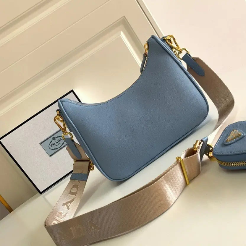 Boutique Quality || Prada Re-Edition Shoulder Bag in Blue