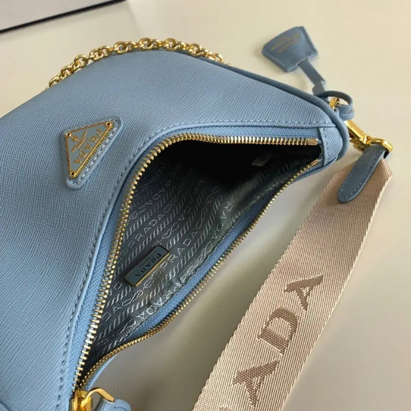Boutique Quality || Prada Re-Edition Shoulder Bag in Blue
