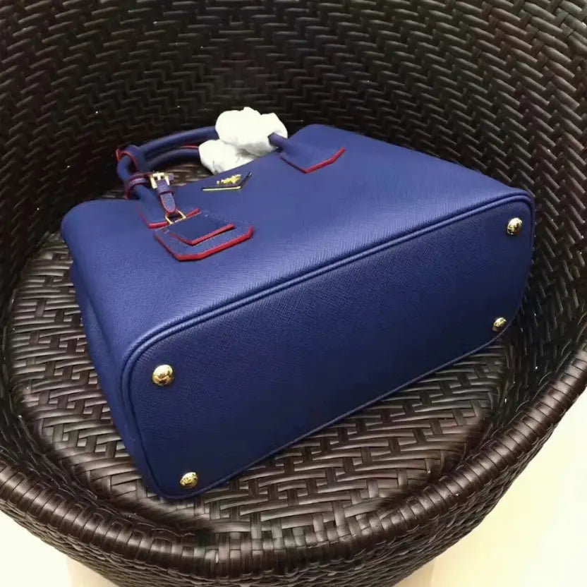 Boutique Quality || Prada Double Medium Tote Bag in Blue