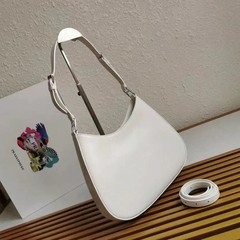 Boutique Quality || Prada Cleo Large Bag In White